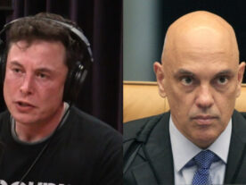 X Elon Musk e Alexandre de Moraes STF