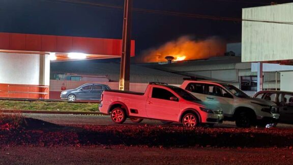 Incêndio de grandes proporções atinge fábrica da Copacol