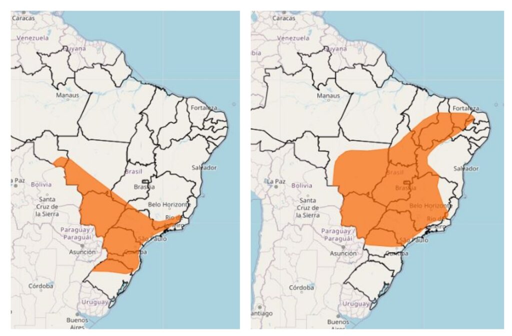 temperaturas recordes brasil parana umidade