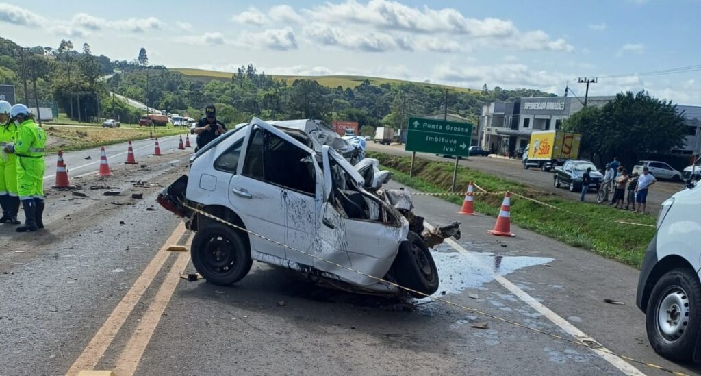 Motorista morre em grave acidente na BR-373, em Imbituva