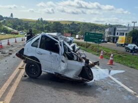 Motorista morre em grave acidente na BR-373, em Imbituva