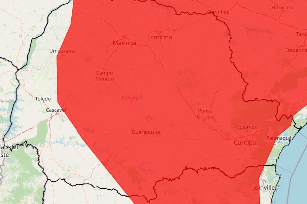 Paraná torra na primavera e acumula alertas do INMET