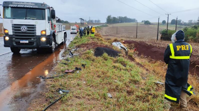 acidente na BR-369 em Ubiratã