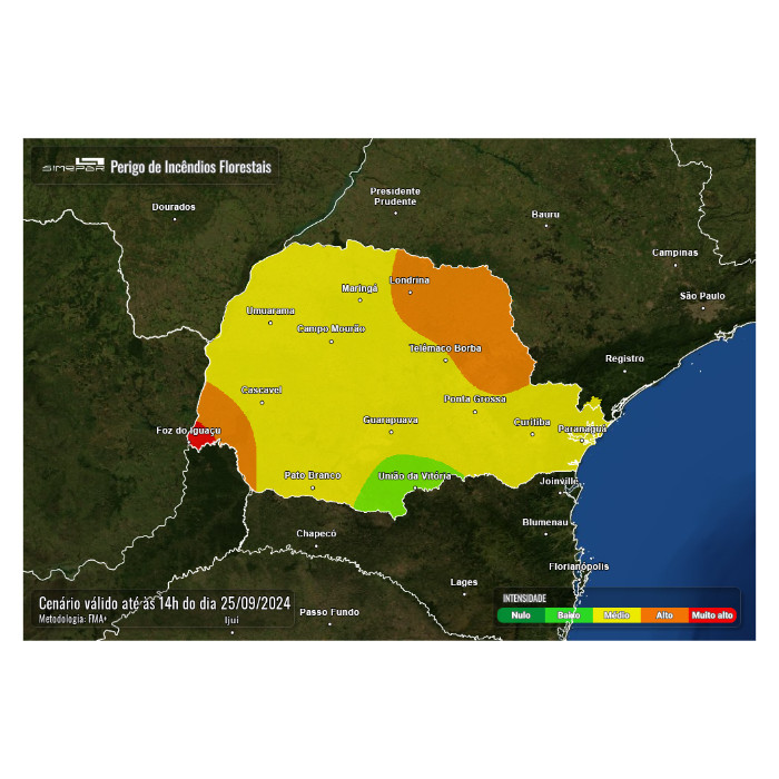 risco-incêndio-florestal-simepar-paraná-24-de-setembro