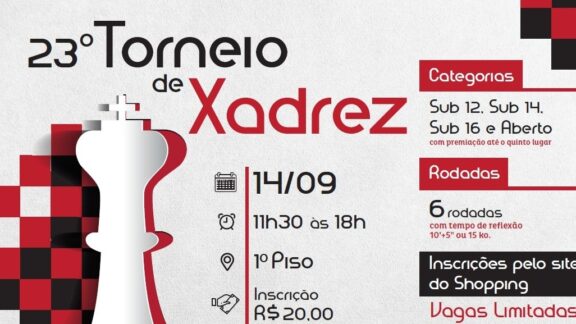 Shopping em Curitiba recebe torneio de xadrez no próximo sábado