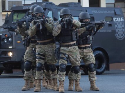 Novo cangaço: Polícia Militar faz treinamento contra crimes violentos nesta madrugada