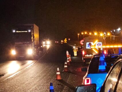 Homem morre atropelado na BR-476, na Grande Curitiba