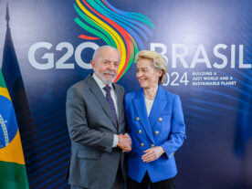 Presidente Lula e Presidente da Comissão Europeia, Ursula von der Leyen cúpula G20 Rio