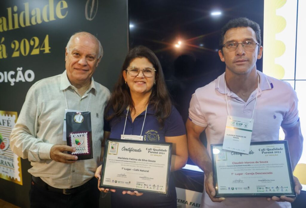 Tomazina leva os primeiros prêmios do Concurso Café Qualidade Paraná