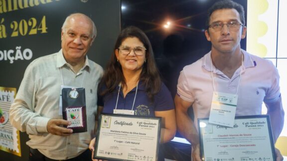 Tomazina leva os primeiros prêmios do Concurso Café Qualidade Paraná