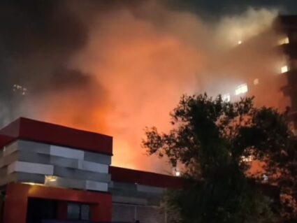 Incêndio destrói tradicional escola de inglês em Curitiba