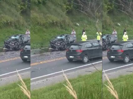 Acidente entre carro e caminhão no Contorno Norte termina em morte