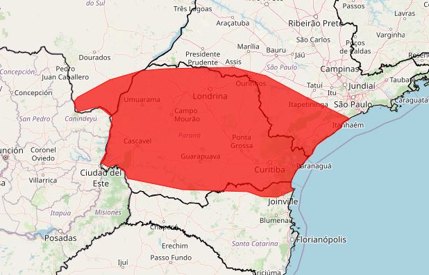 Chuvas no Paraná: 383 cidades estão sob alerta de grande perigo