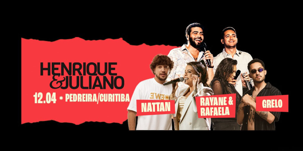 Dupla Henrique e Juliano anuncia show em Curitiba em 2025; veja ingressos e detalhes