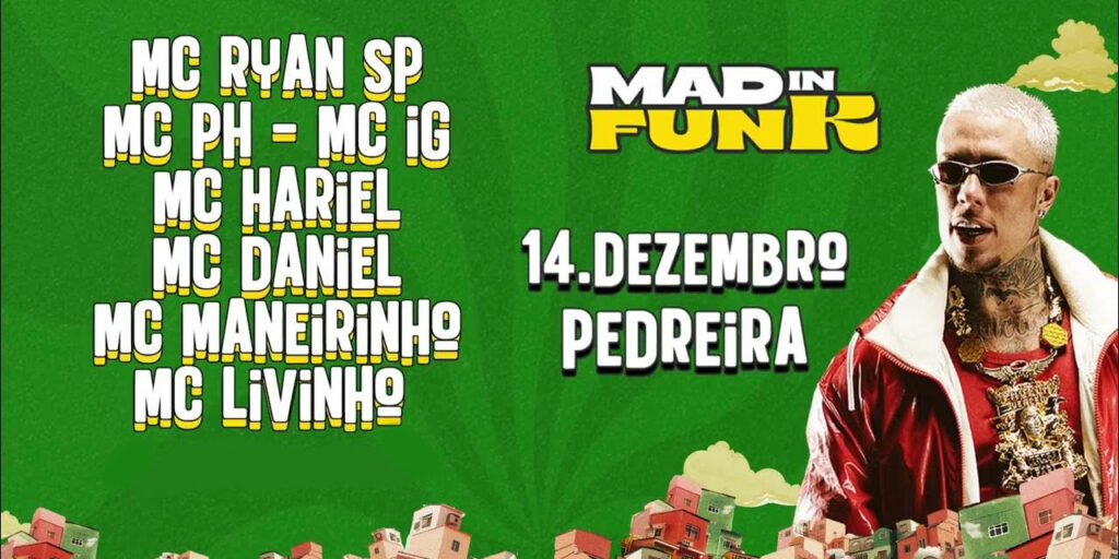 Mad In Funk Festival acontece em Curitiba no próximo sábado (14); veja informações