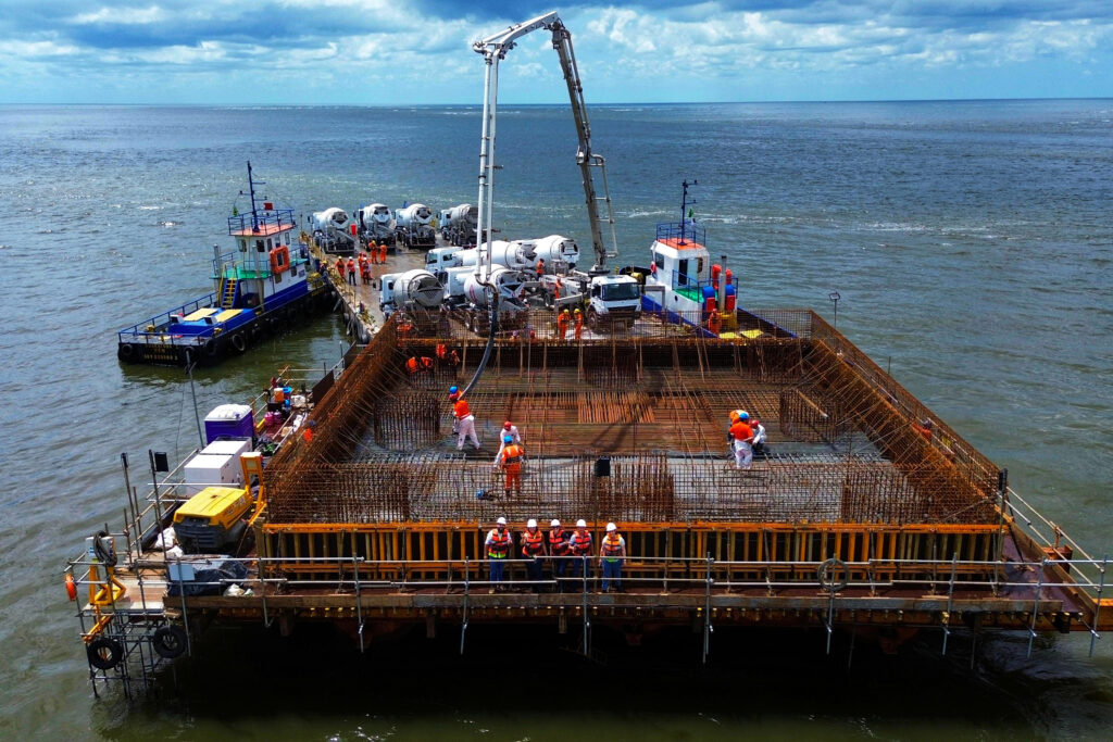 Obras da Ponte de Guaratuba avançam e alcançam 32% de execução