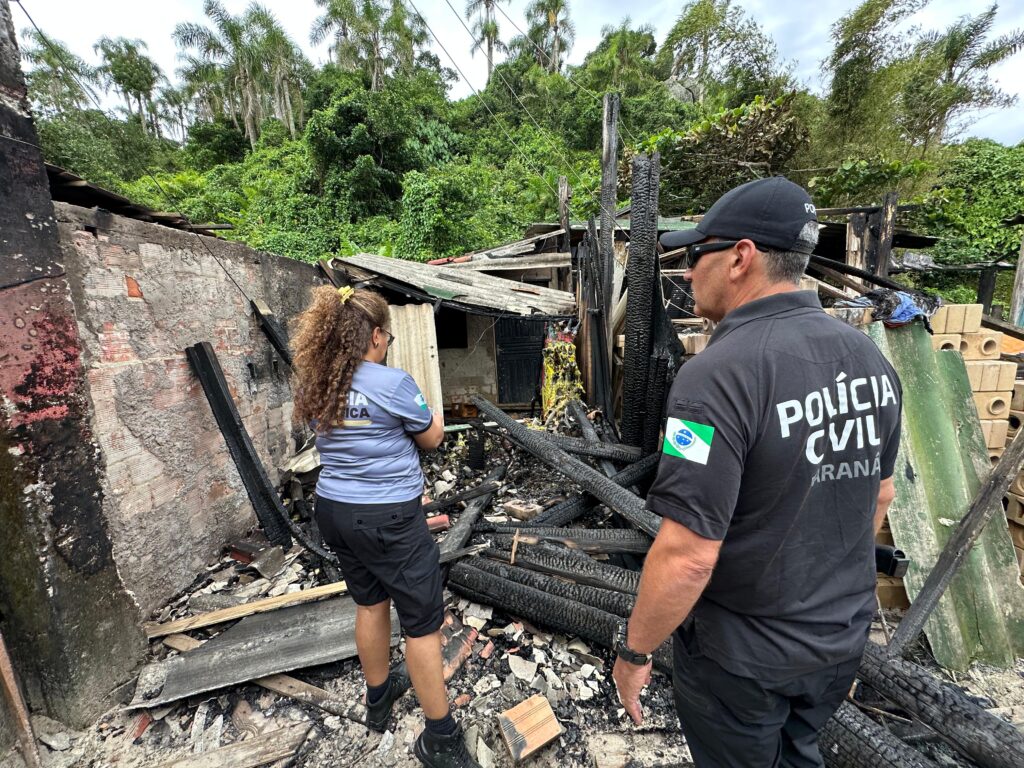 chave pix ajuda polícia civil a solucionar homicídio paraná guaratuba incêndio