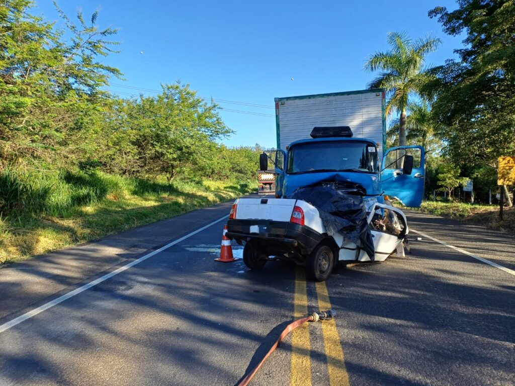 Motorista morre após bater de frente com caminhão na BR-153