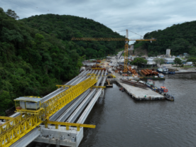 Obras da Ponte de Guaratuba: veja como a estrutura está