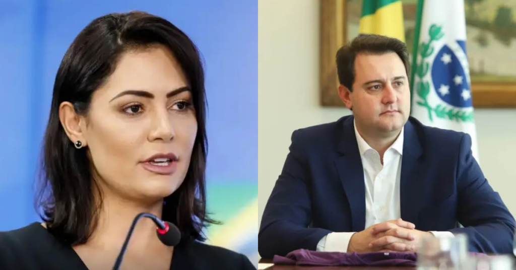 Ratinho Junior e Michelle Bolsonaro para o Palácio do Planalto